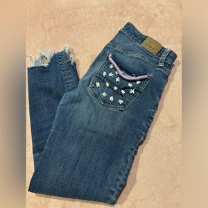 Hand embroidered American Eagle jeans